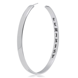 Personalized Hoop Earrings Feminist 